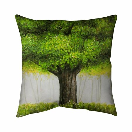 BEGIN HOME DECOR 20 x 20 in. Big Green Tree-Double Sided Print Indoor Pillow 5541-2020-LA84